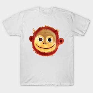 Monkey Face hand Drawn T-Shirt